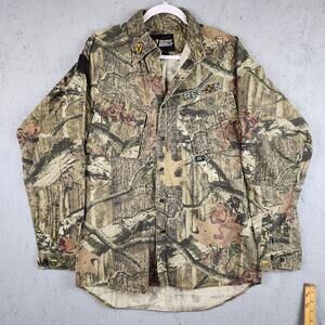 Scent Shield Recon Shirt Mens Large Mossy Oak Camo Hunting Ripstop Pockets Logo